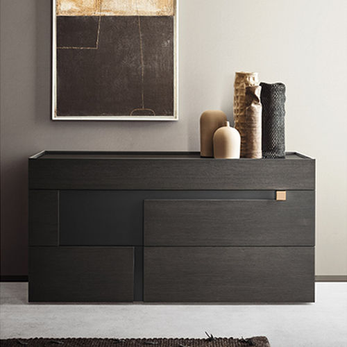 Contemporary chest of drawers - LOGOS - PIANCA - lacquered wood / not specified / brown