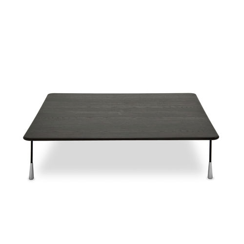 Contemporary coffee table - BAIO - PIANCA - lacquered wood / terrazzo / metal base