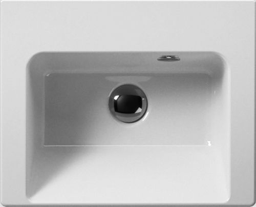 Wall-mounted washbasin - NORM: 8684111 - GSI - ceramic / rectangular / contemporary