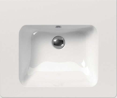 Built-in washbasin - PURA: 8831111 - GSI - ceramic / rectangular / contemporary