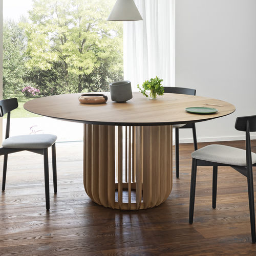 Contemporary table - Juice - miniforms - oak / walnut / ash