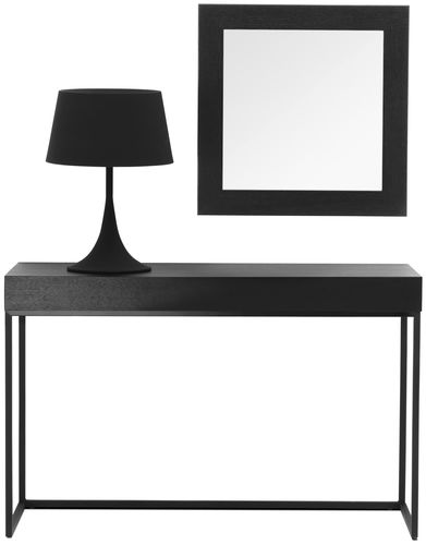 Contemporary sideboard table - BREST - BoConcept - MDF / rectangular / with drawer