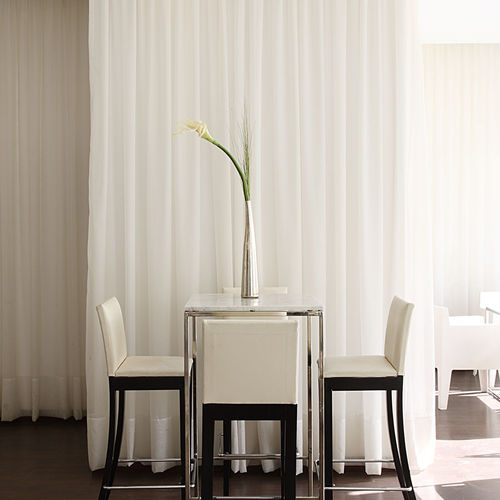 Pleated curtain - DRAPERIES - BANDALUX - eyelet / plain / fabric
