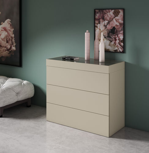 Contemporary chest of drawers - TOP - MUEBLES MESEGUE, S.A. - lacquered wood / custom / 4-drawer