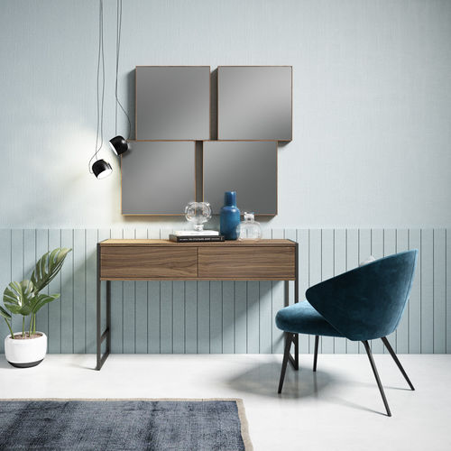 Free-standing desk - CUBO - MUEBLES MESEGUE, S.A. - contemporary / wooden / straight