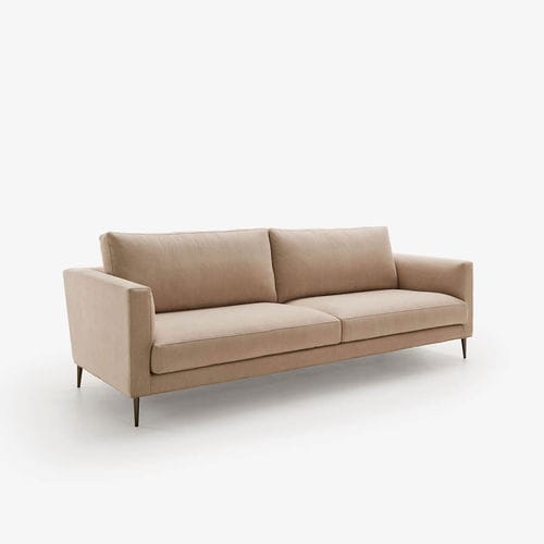 Contemporary sofa - LENA  - FRAJUMAR- BELTA - fabric / gray / beige