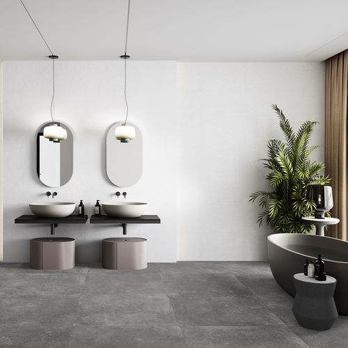 Porcelain stoneware tile - ABSOLUTE  - SALONI CERAMICA - matte / embossed / indoor