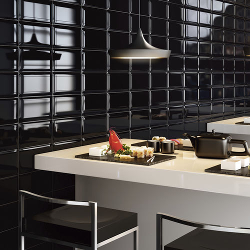 Ceramic tile - PUN - Ceramiche Ascot SpA - embossed / high-gloss / kitchen