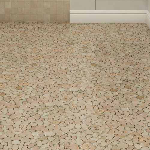 Natural stone mosaic tile - RIVER ROCKS - Interceramic - textured / bathroom / wall