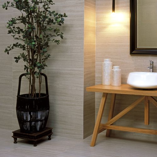 Ceramic tile - THASSOS TRAVERTINE - Interceramic - indoor / wall / floor