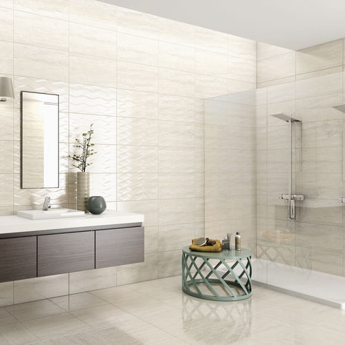 Ceramic tile - TRAVERTINO - LEF Pisos e Revestimetos Ltda. - high-gloss / printed / kitchen