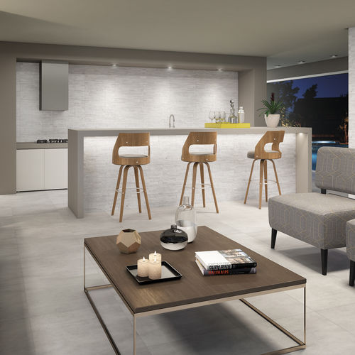Ceramic tile - CIMENTO CINZA - LEF Pisos e Revestimetos Ltda. - satin / printed / kitchen