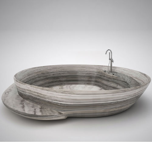Oval bathtub - Tubs - Manzi Marmi S.r.l. - free-standing / for homes / outdoor