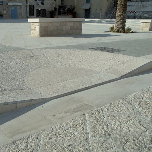 Natural stone tile - GENIUS - Manzi Marmi S.r.l. - bush hammered / outdoor / floor