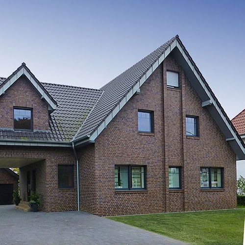Facade brick - AMRUM - ABC Klinker gruppe - solid / brown