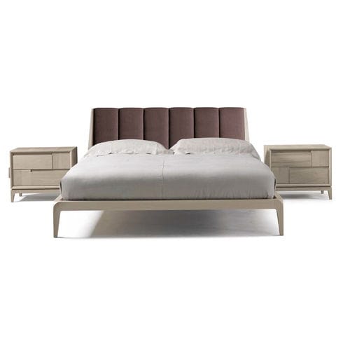 Double bed - P-611 - Dale Italia - contemporary / with upholstered headboard / fabric