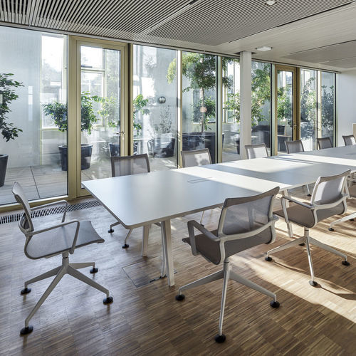 Contemporary conference chair - PHYSIX - vitra USA - indoor / mesh / polyamide