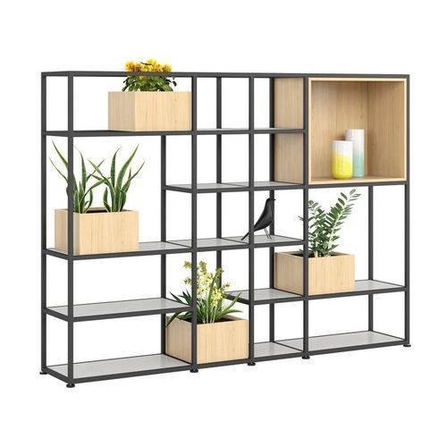 Wall-mounted shelving system - KADO - vitra USA - self-supporting / minimal / metal