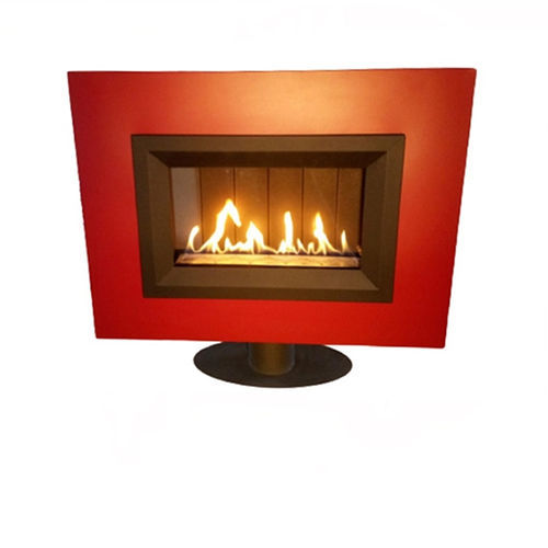Gas fireplace - H7 W4  - Mira Heating Co. Ltd. - free-standing / free-standing / Single-sided