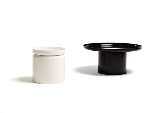 Contemporary table - PLUVIAL - David design - aluminum / round