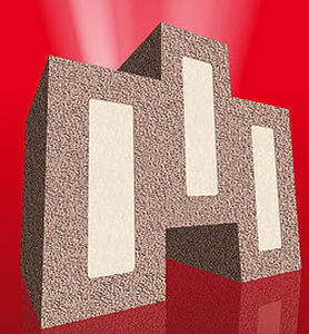 Expanded silicate masonry block - BISOROCKET® - BISOTHERM - insulated / for fire protection