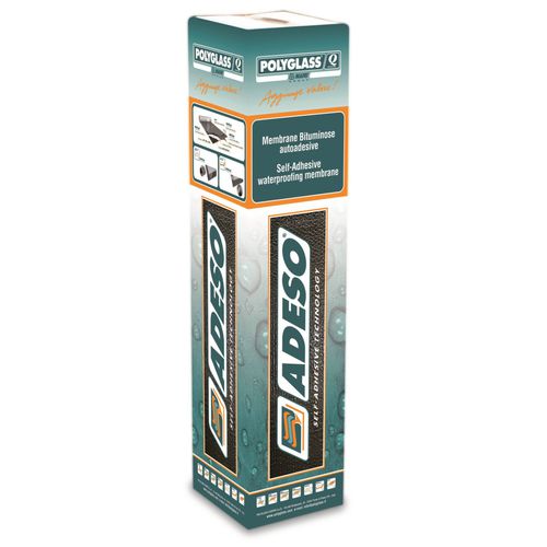 Roof waterproofing membrane - ADESOSHIELD SA - Polyglass Spa - roll / self-adhesive / bituminous