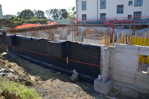 Foundation Bituminous Waterproofing Elastopaint Plus Polyglass Spa For Load Bearing Exterior Walls Basements Foundation Bituminous Waterproofing, How To Seal A Basement Foundation
