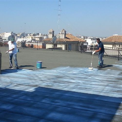 Protective paint - MINERAL FIX - Polyglass Spa - outdoor / for high-load surfaces / for concrete
