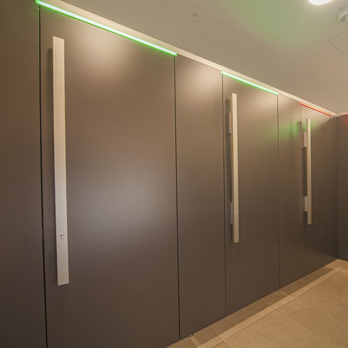 HPL washroom cubicle - PRIMO F - KEMMLIT-Bauelemente GmbH - toilet / for public building / moisture-resistant