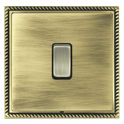 Light switch - LINEA-GEORGIAN CFX® - Hamilton Litestat - rocker / recessed / brass