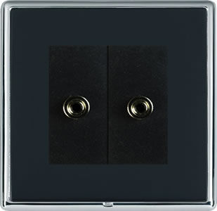 Multimedia socket - LINEA-RONDO CFX® - Hamilton Litestat - double / wall-mounted / recessed
