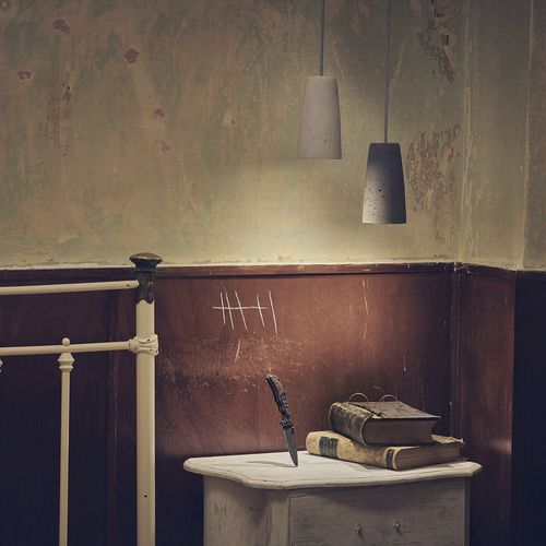 Pendant lamp - PHARI - Urbi et Orbi - concrete / contemporary / corded