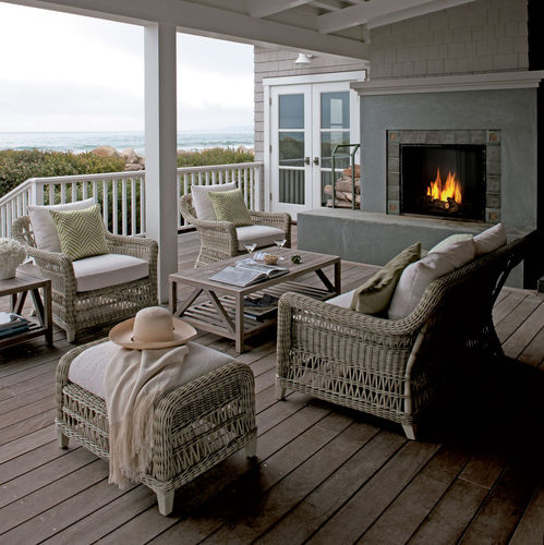 Traditional sofa - ARBOR - JANUS et Cie - garden / multi-color / synthetic fiber