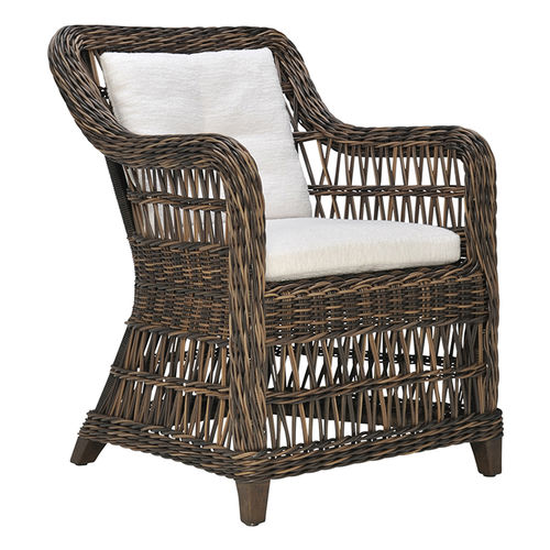 Traditional armchair - ARBOR - JANUS et Cie - aluminum / synthetic fiber / garden
