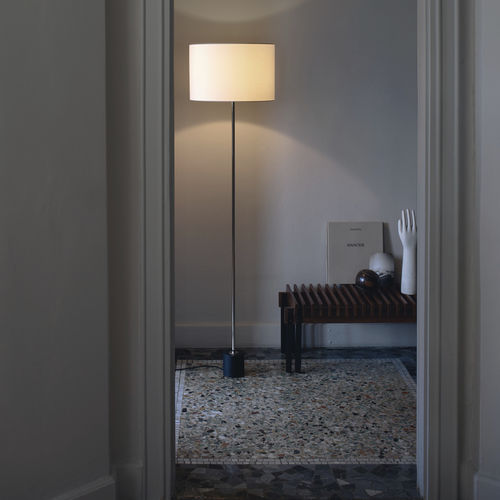 Floor-standing lamp - KILO BL - Kalmar Werkstaetten - metal / contemporary / corded