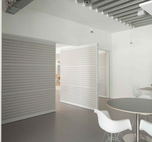 Mobile partition - Tennis center - Doom, The Netherlands - FritsJurgens - wooden / commercial / for open space