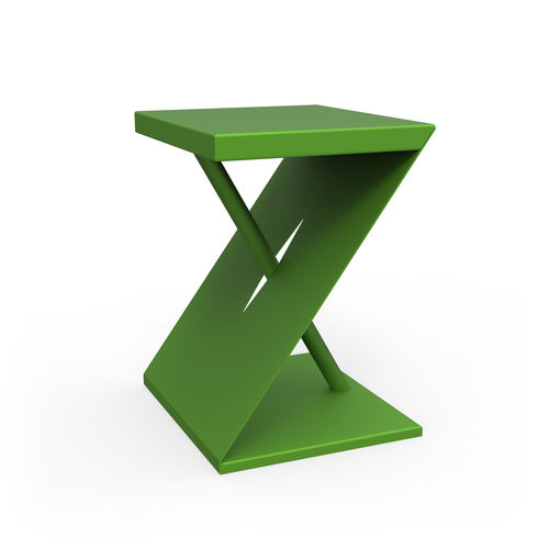 Contemporary side table - GEN&Egrave;ZE - ZHED - steel / rectangular / home