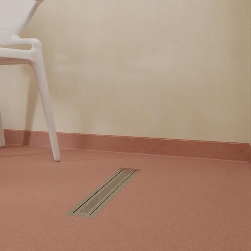 Stainless steel floor drain - 26656002 - Tarkett PROFESSIONAL - stainless steel / steel / bathroom