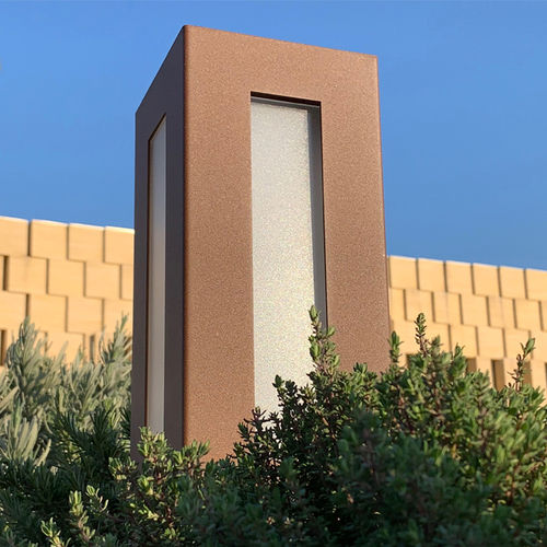 Garden bollard light - BN 010 - aralia - LYX luminaires - for public spaces / contemporary / stainless steel