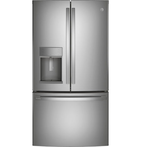 French door refrigerator-freezer - PGE29BYTFS - general electric - home / standalone / bottom freezer