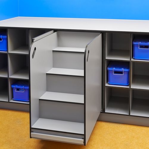 Melamine changing table - SVF30 KIGA - Schaefer-Trennwandsysteme - with post / commercial