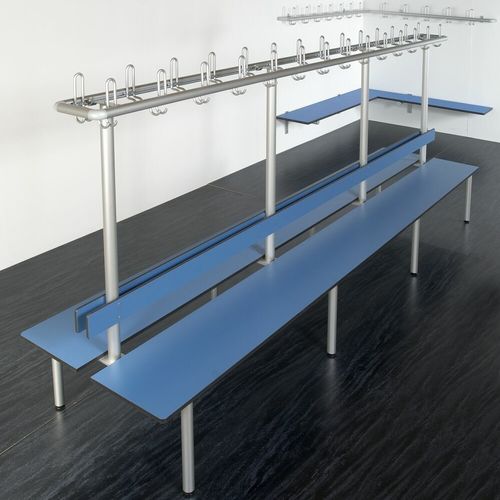 Contemporary bench - S20 - Schaefer-Trennwandsysteme - oak / for school