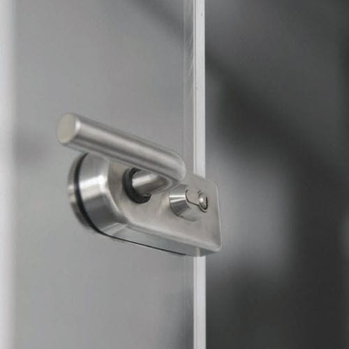 Mechanical lock - FV-01 - APC - glass door / 1 point / surface-mounted