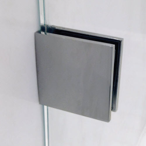 Stainless steel glass clamp - SV 03 - APC - for shower / interior