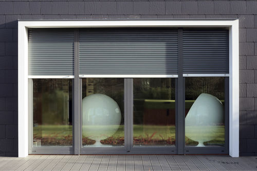 Roller shutter - BERTRAND - aluminum / PVC / window