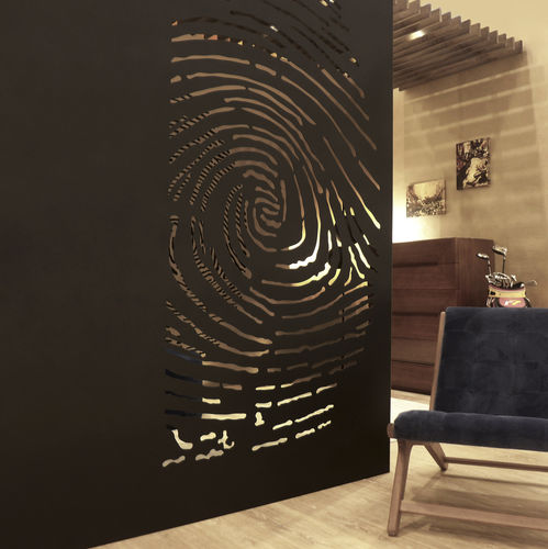 Original design screen - BPLAN - metal / for public building / for bedroom