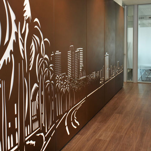 Wall-mounted decorative panel - BPLAN - for interior / backlit / lightweight
