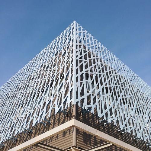 Panel cladding - BPLAN - aluminum / perforated / decorative