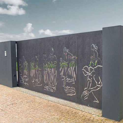 Sliding gate - BPLAN - aluminum / steel / stainless steel