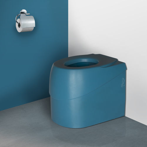 Dry toilet - NÉODYME  - ECODOMEO - free-standing / polyester resin / by Richard Montoro